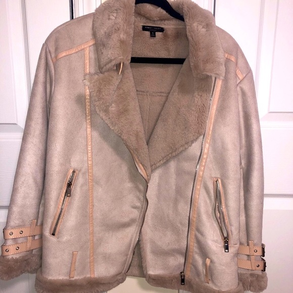 ASOS Jackets & Blazers - Blush Aviator Jacket